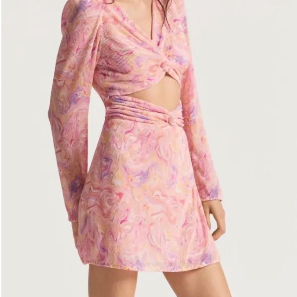 NWT - LOVESHACKFANCY Nanita Dress In Golden Maize - Pink